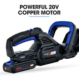 NNEDSZ POWERBLADE HH4 20V Cordless Electric Hedge Trimmer Kit, with Lithium Battery and Fast Charger
