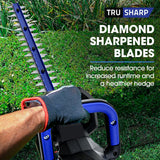 NNEDSZ POWERBLADE HH4 20V Cordless Electric Hedge Trimmer Kit, with Lithium Battery and Fast Charger