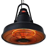 NNEDSZ THERMOMATE 1500W Hanging Outdoor Electric Patio Heater, Radiant Carbon Fiber Element, with Remote Control