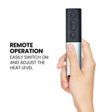 NNEDSZ THERMOMATE 1500W Hanging Outdoor Electric Patio Heater, Radiant Carbon Fiber Element, with Remote Control