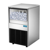 NNEDSZ POLYCOOL Commercial Ice Maker Machine, up to 60kg/24hr, Donper Compressor, Undercounter, Freestanding