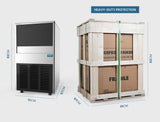 NNEDSZ POLYCOOL Commercial Ice Maker Machine, up to 60kg/24hr, Donper Compressor, Undercounter, Freestanding