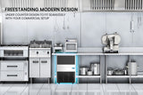 NNEDSZ POLYCOOL Commercial Ice Maker Machine, up to 60kg/24hr, Donper Compressor, Undercounter, Freestanding