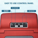 NNEDSZ POLYCOOL 2L Portable Ice Cube Maker Machine Automatic with Control Panel, Red