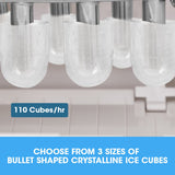 NNEDSZ POLYCOOL 3.2L Portable Ice Cube Maker Machine Automatic with LCD Control Panel, Black