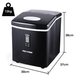 NNEDSZ POLYCOOL 3.2L Portable Ice Cube Maker Machine Automatic with LCD Control Panel, Black
