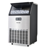 NNEDSZ POLYCOOL Commercial Ice Maker Machine, up to 45kg/24hr, Stainless Steel, Undercounter, Freestanding