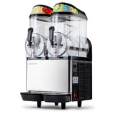 NNEDSZ POLYCOOL 24L Double Tank Commercial Slush Machine, Quality Donper Compressor, Frozen Slushy Maker