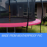 NNEDSZ UP-SHOT 12ft Pink Replacement Trampoline Pad-Spring Reinforced Round Outdoor