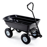 NNEDSZ PLANTCRAFT 250kg Poly Pull Dump Cart Garden Hand Trailer Wagon Lawn Wheelbarrow