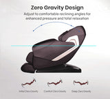 NNEDSZ FORTIA Electric Massage Chair Zero Gravity Heating Kneading Recliner Full Body Shiatsu Massager