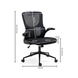 NNEDSZ FORTIA Ergonomic Mesh Office Chair Computer Seat Adjustable Recline, Black