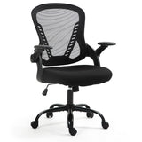 NNEDSZ FORTIA Ergonomic Office Desk Chair, Coolmesh Fabric, Adjustable Recline, Black Mesh/Black Frame