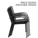 NNEDSZ FORTIA 4pc Outdoor Dining Chair Set, for Outside with E-coating