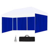 NNEDSZ RED TRACK Accessory Pack for 6x3m Navy Blue Gazebo, includes Walls, Wheeled Carry Bag, Rechargeable USB Lamp