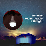 NNEDSZ RED TRACK Accessory Pack for 6x3m Navy Blue Gazebo, includes Walls, Wheeled Carry Bag, Rechargeable USB Lamp