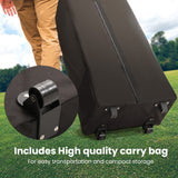 NNEDSZ RED TRACK Accessory Pack for 6x3m Blue Gazebo, includes Walls, Wheeled Carry Bag, Rechargeable USB Lamp
