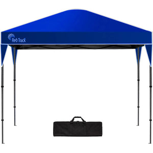 NNEDSZ RED TRACK 3.6x2.2m Ultra Compact Folding Gazebo, Carry bag, Portable Outdoor Popup Marquee for Camping Beach, Navy Blue