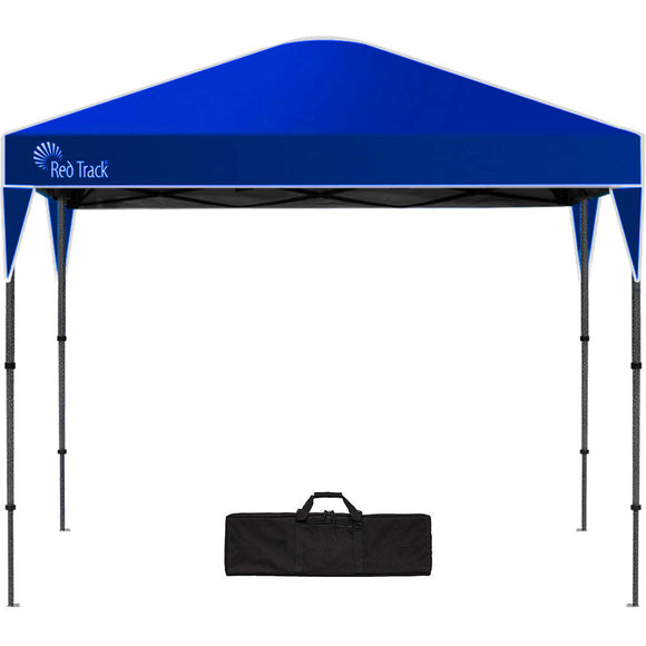 NNEDSZ RED TRACK 3.6x2.2m Ultra Compact Folding Gazebo, Carry bag, Portable Outdoor Popup Marquee for Camping Beach, Navy Blue