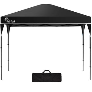 NNEDSZ RED TRACK 3.6x2.2m Ultra Compact Folding Gazebo, Carry bag, Portable Outdoor Popup Marquee for Camping Beach, Black