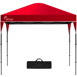 NNEDSZ RED TRACK 3.6x2.2m Ultra Compact Folding Gazebo, Carry bag, Portable Outdoor Popup Marquee for Camping Beach