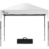 NNEDSZ RED TRACK 3.6x2.2m Ultra Compact Folding Gazebo, Carry bag, Portable Outdoor Popup Marquee for Camping Beach, White