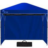 NNEDSZ RED TRACK 3.6x2.2m Ultra Compact Folding Gazebo, Walls, Carry bag, Portable Outdoor Popup Marquee for Camping Beach, Navy Blue