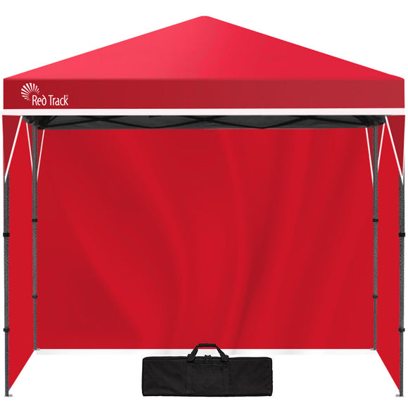 NNEDSZ RED TRACK 3.6x2.2m Ultra Compact Folding Gazebo, Walls, Carry bag, Portable Outdoor Popup Marquee for Camping Beach