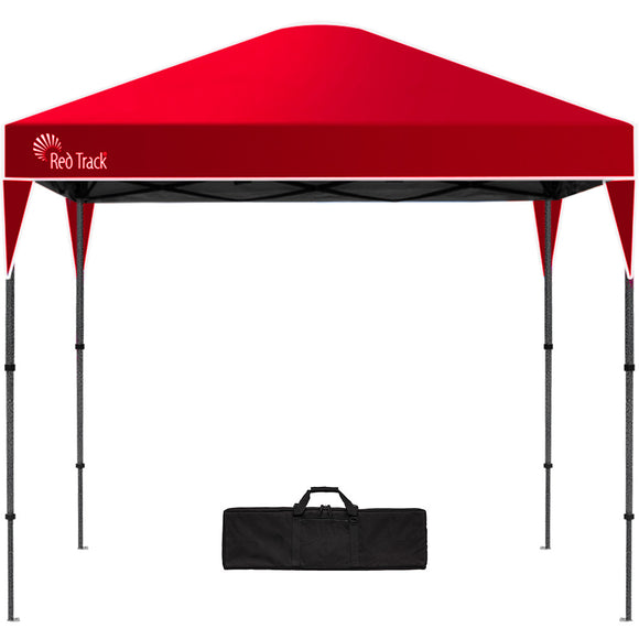 NNEDSZ RED TRACK 3x3m Ultra Compact Folding Gazebo, Carry bag, Portable Outdoor Popup Marquee for Camping Beach, Red