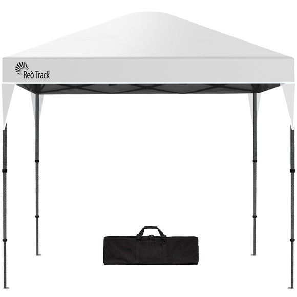 NNEDSZ RED TRACK 3x3m Ultra Compact Folding Gazebo, Carry bag, Portable Outdoor Popup Marquee for Camping Beach, White