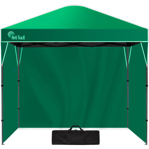 NNEDSZ RED TRACK 3x3m Ultra Compact Folding Gazebo, Walls, Carry bag, Portable Outdoor Popup Marquee for Camping Beach, Green