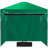 NNEDSZ RED TRACK 3x3m Ultra Compact Folding Gazebo, Walls, Carry bag, Portable Outdoor Popup Marquee for Camping Beach, Green