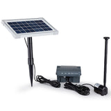 NNEDSZ Protege 25W Solar Powered Fountain Submersible Water Pump with Battery Pond Kit Garden
