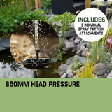 NNEDSZ PROTEGE 5W Solar Powered Fountain Submersible Water Pump Panel Kit Garden Pond