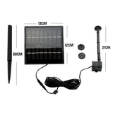 NNEDSZ PROTEGE 5W Solar Powered Fountain Submersible Water Pump Panel Kit Garden Pond