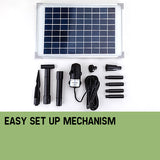 NNEDSZ Protege 50W Solar Powered Fountain Submersible Water Pump Pond Kit Power Garden Panel