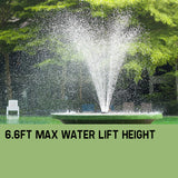 NNEDSZ Protege 50W Solar Powered Fountain Submersible Water Pump Pond Kit Power Garden Panel