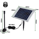 NNEDSZ Protege 50W Solar Powered Fountain Submersible Water Pump Pond Kit Power Garden Panel