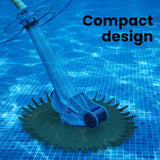 NNEDSZ Aurelaqua Waterline Swimming Pool Cleaner, Automatic Vacuum, 10m Hose, for Floor and Walls, Blue