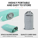 NNEDSZ 800x100x20cm Inflatable Air Track Mat Tumbling Gymnastics, Mint & Grey, with Electric Pump