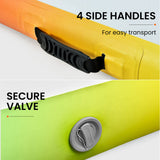 NNEDSZ 800x100x20cm Inflatable Air Track Gymnastics Tumbling Mat, Multicolour, with Electric Pump