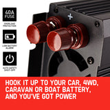 NNEDSZ Modified Sine Wave 2500W/5000W 12V/240V Power Inverter Car Caravan Boat