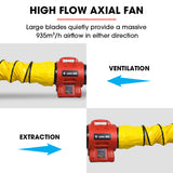 NNEDSZ Baumr-AG 200mm (8 inch) Portable Air Blower Mover Axial Ventilation Extraction Fan