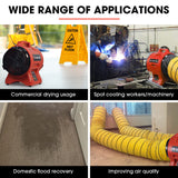 NNEDSZ Baumr-AG 200mm (8 inch) Portable Air Blower Mover Axial Ventilation Extraction Fan