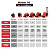 NNEDSZ Baumr-AG 200mm (8 inch) Portable Air Blower Mover Axial Ventilation Extraction Fan