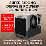 NNEDSZ Baumr-AG 50L/day Commercial Air Dehumidifier for Mould, Portable, Stackable, LCD Display, Wheels