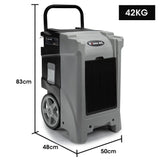 NNEDSZ Baumr-AG 90L/day Commercial Air Dehumidifier for Mould, Portable, Stackable, LCD Display, Wheels