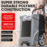 NNEDSZ Baumr-AG 90L/day Commercial Air Dehumidifier for Mould, Portable, Stackable, LCD Display, Wheels