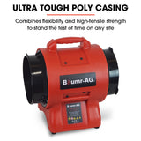 NNEDSZ Baumr-AG 300mm (12 inch) Portable Air Blower Mover Axial Ventilation Extraction Fan