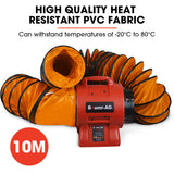 NNEDSZ Baumr-AG 300mm (12 inch) Portable Axial Air Mover Blower Fan with 10m Ventilation Duct